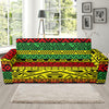 Rastafarian Pattern Print Design A02 Sofa Slipcover