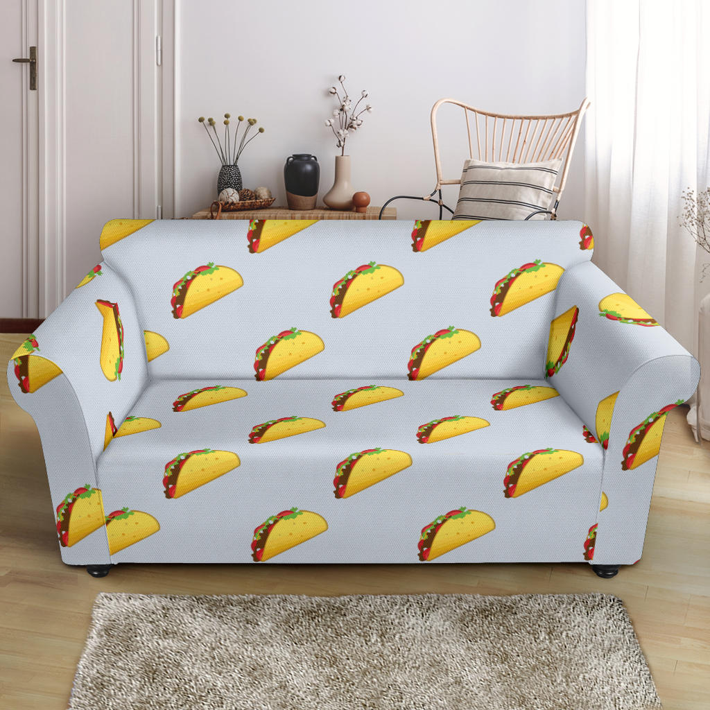 Taco Print Design LKS304 Loveseat Couch Slipcover