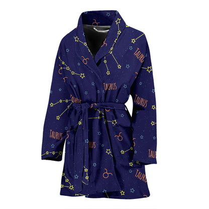 Taurus Print Design LKS301 Women Bathrobe