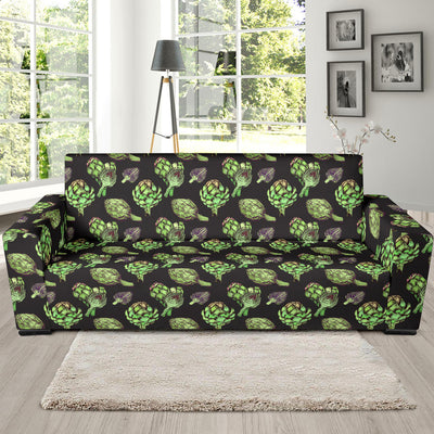 Artichoke Pattern Print Design 02 Sofa Slipcover