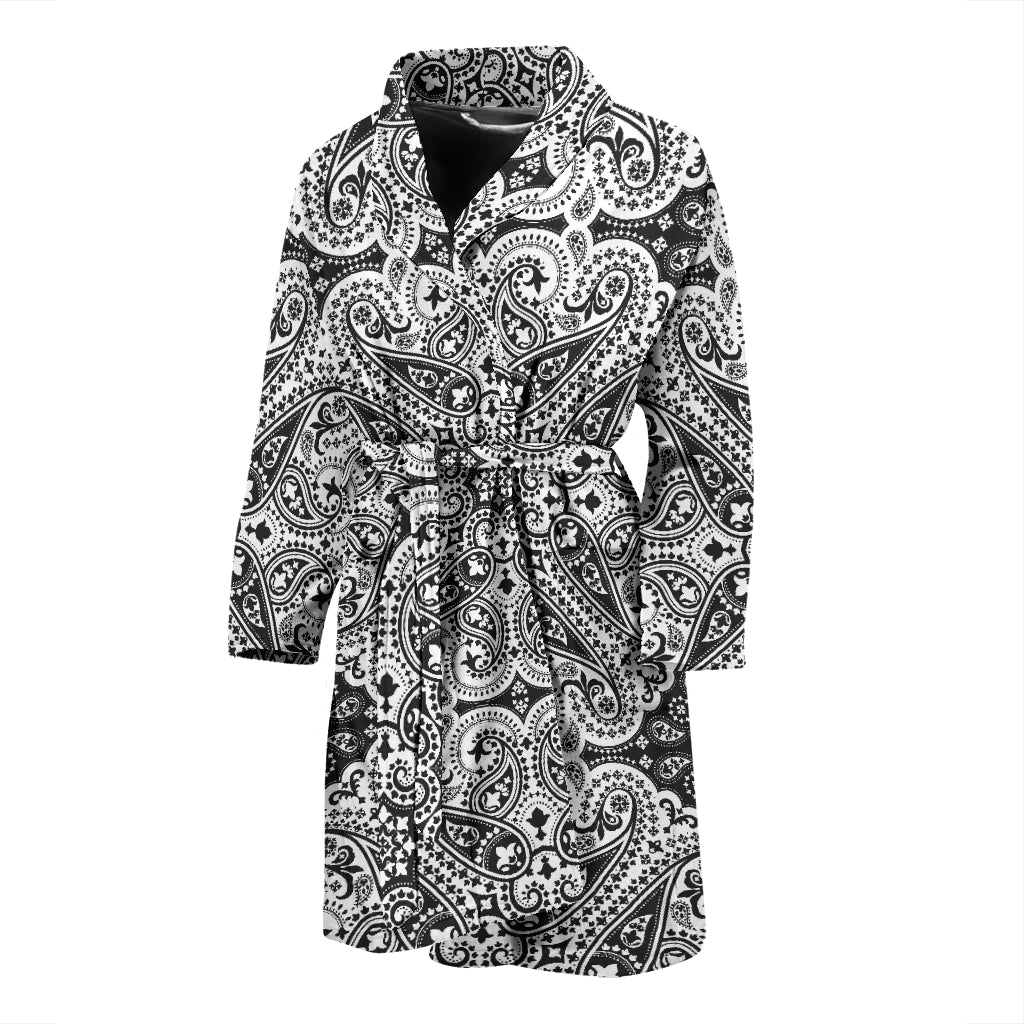 Bandana Print Design LKS309 Men Bathrobe