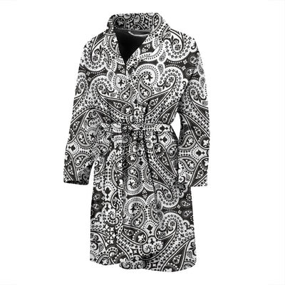 Bandana Print Design LKS309 Men Bathrobe