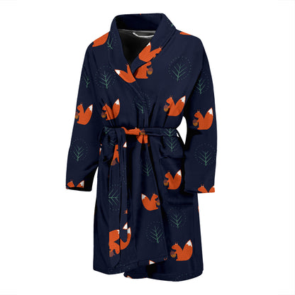Squirrel Print Design LKS303 Men Bathrobe