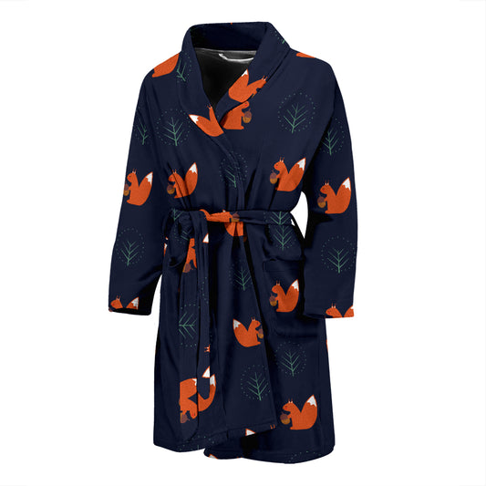 Squirrel Print Design LKS303 Men Bathrobe