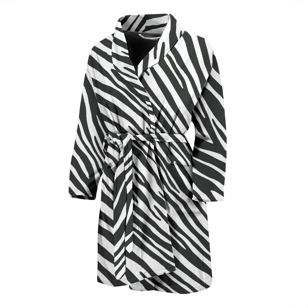 Zebra Classic Print Design LKS302 Men Bathrobe
