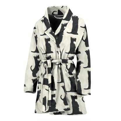 Scottish Terriers Print Design LKS309 Women Bathrobe