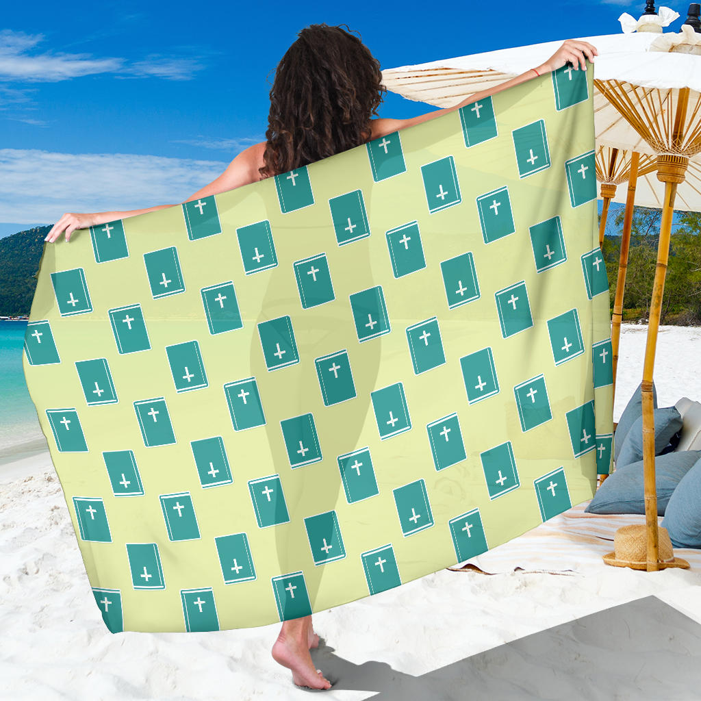Bible Pattern Print Design 04 Sarong Pareo Wrap