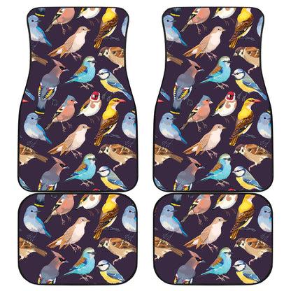Bird Cute Print Pattern Car Floor Mats Front Back