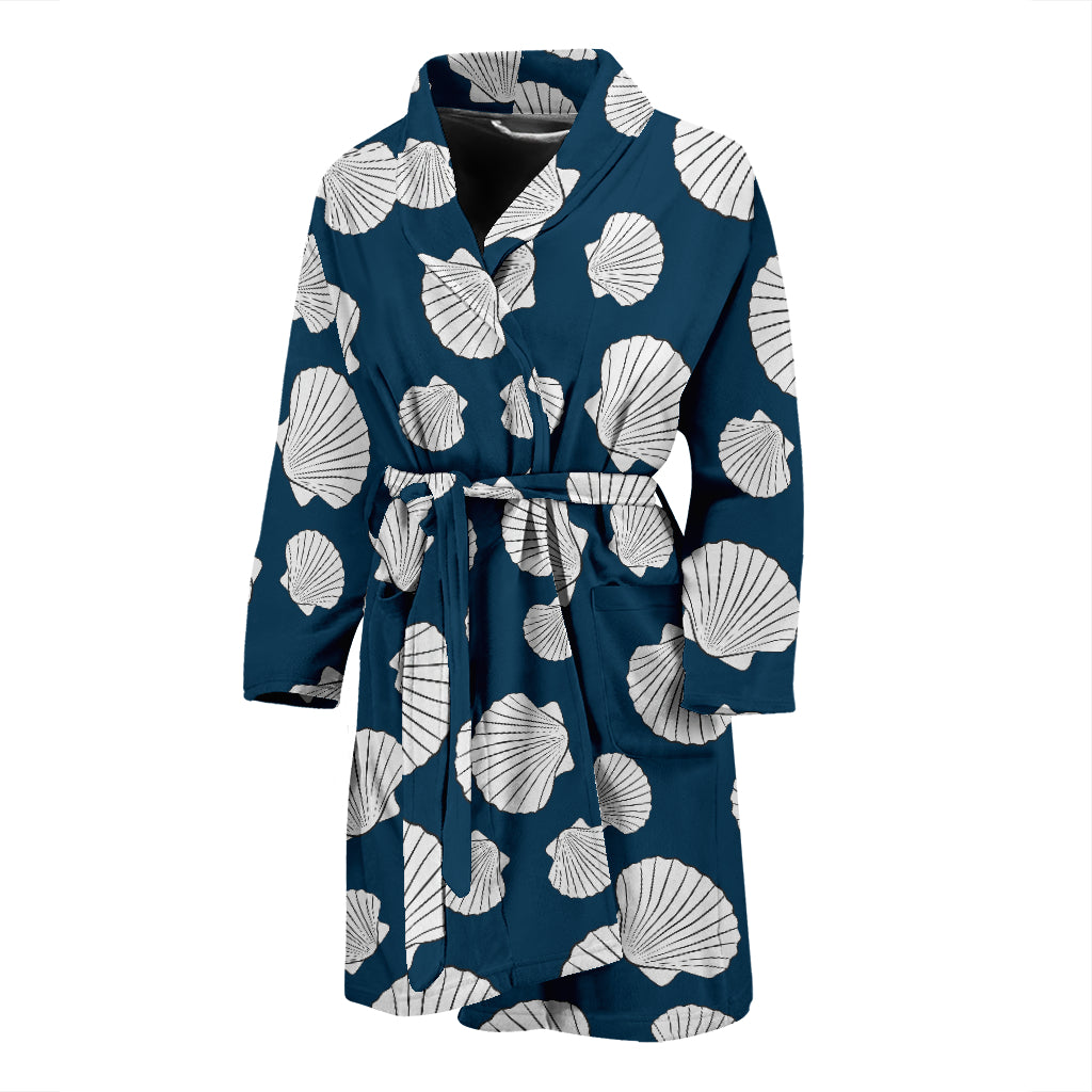 Seashell Print Design LKS3012 Men Bathrobe