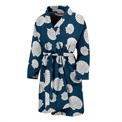 Seashell Print Design LKS3012 Men Bathrobe