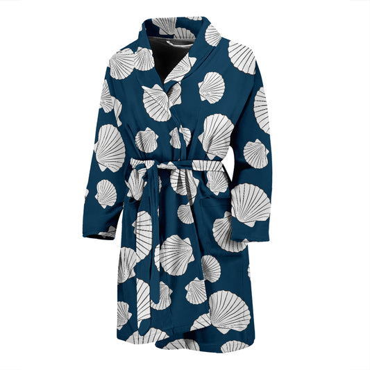 Seashell Print Design LKS3012 Men Bathrobe
