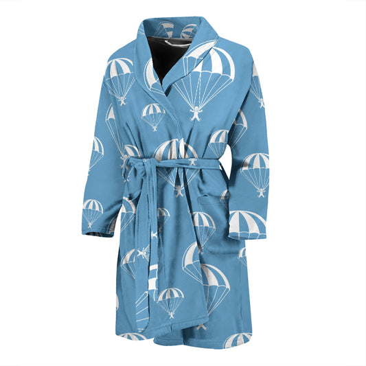 Skydiver Print Design LKS305 Men Bathrobe