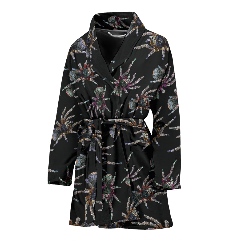 Tarantula Print Design LKS402 Women Bathrobe