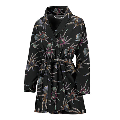 Tarantula Print Design LKS402 Women Bathrobe