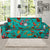 Drum Set Pattern Print Design 01 Sofa Slipcover