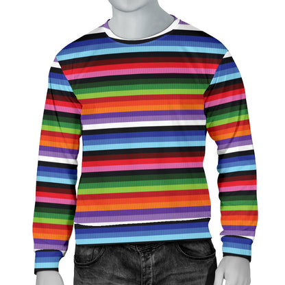 Serape Design Men Long Sleeve Sweatshirt