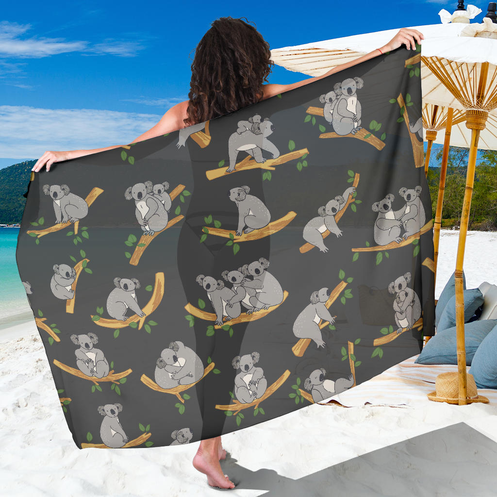 Koala Pattern Print Design 07 Sarong Pareo Wrap