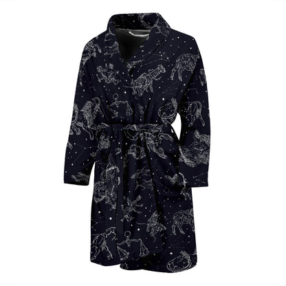 Zodiac Print Design LKS304 Men Bathrobe