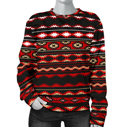 Southwestern Themed Women Long Sleeve Sweatshirt