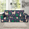 Llama Cactus Pattern Print Design 012 Sofa Slipcover