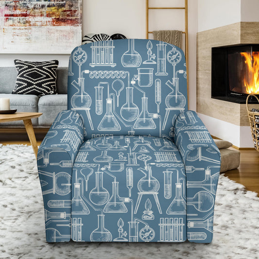 Chemical Pattern Print Design 05 Recliner Slipcover with Pocket