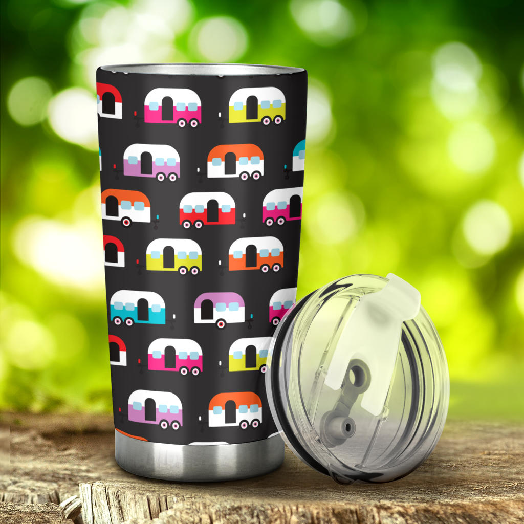 Camper Caravan Pattern Tumbler