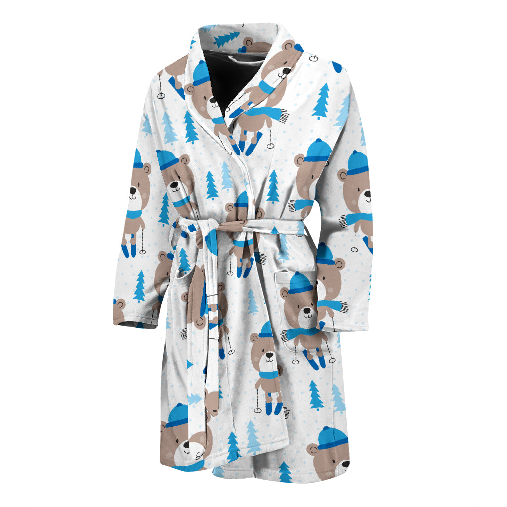 Ski Print Design LKS306 Men Bathrobe
