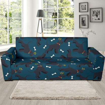 Schnauzers Pattern Print Design A04 Sofa Slipcover