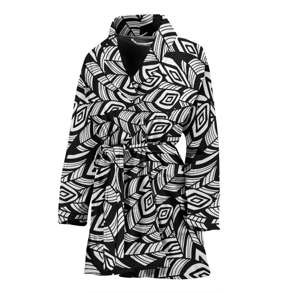 Tribal Pattern Print Design LKS302 Women Bathrobe