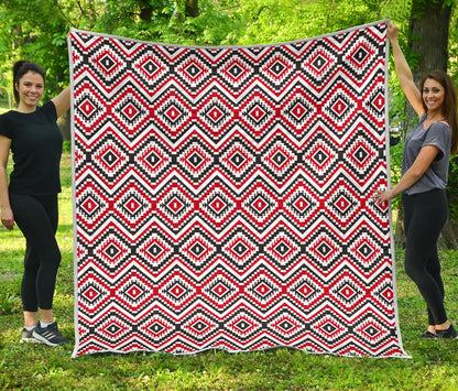 Native American Themed Tribal Print Quilt Bedspread