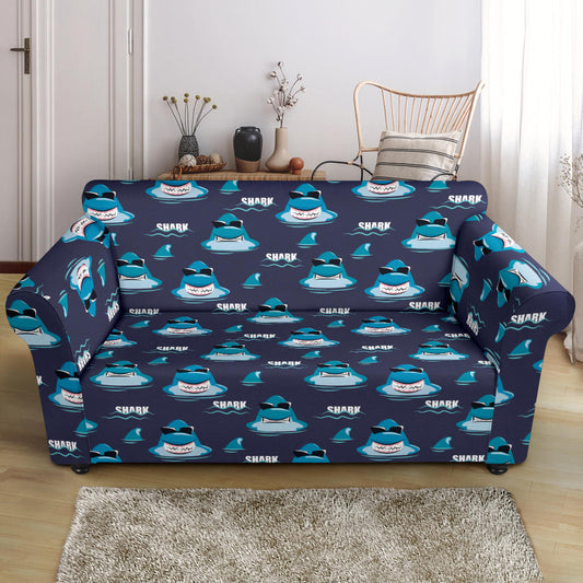 Shark Print Design LKS309 Loveseat Couch Slipcover