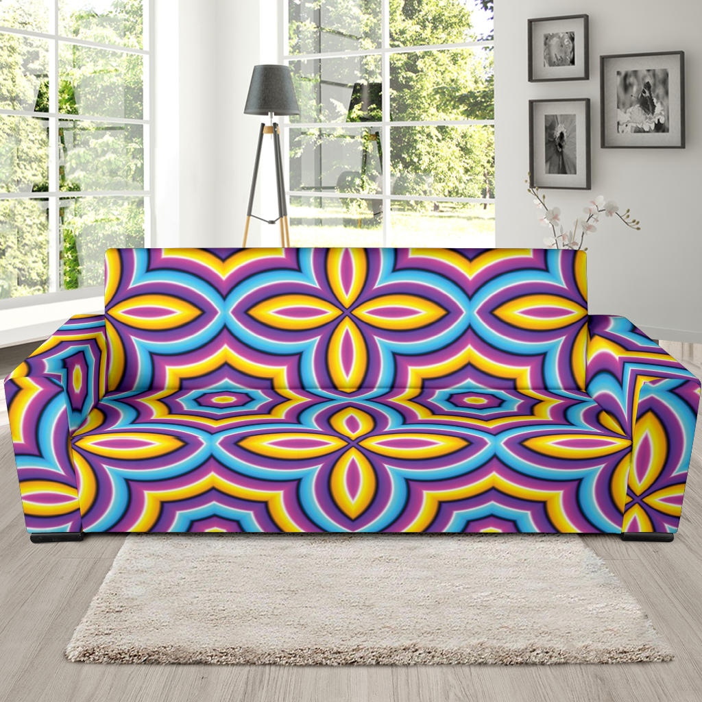 Optical illusion Pattern Print Design A03 Sofa Slipcover