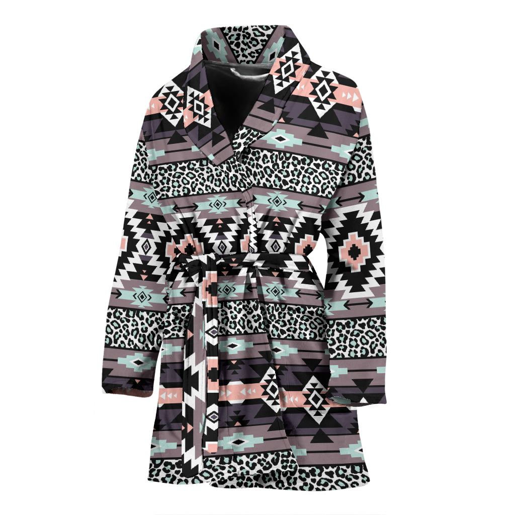 Safari Pattern Print Design LKS302 Women Bathrobe