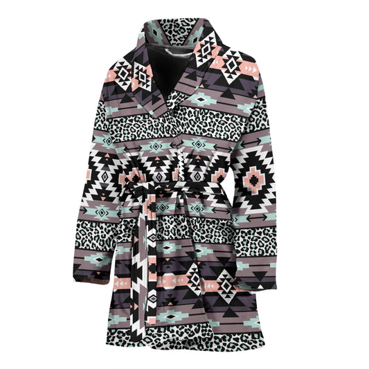 Safari Pattern Print Design LKS302 Women Bathrobe