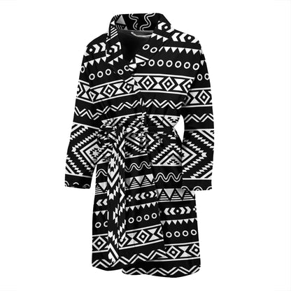 Tribal Pattern Print Design LKS301 Men Bathrobe