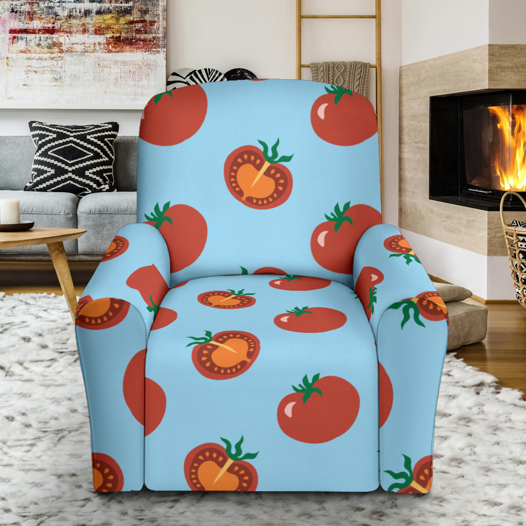 Tomato Print Design LKS304 Recliner Slipcover with Pocket