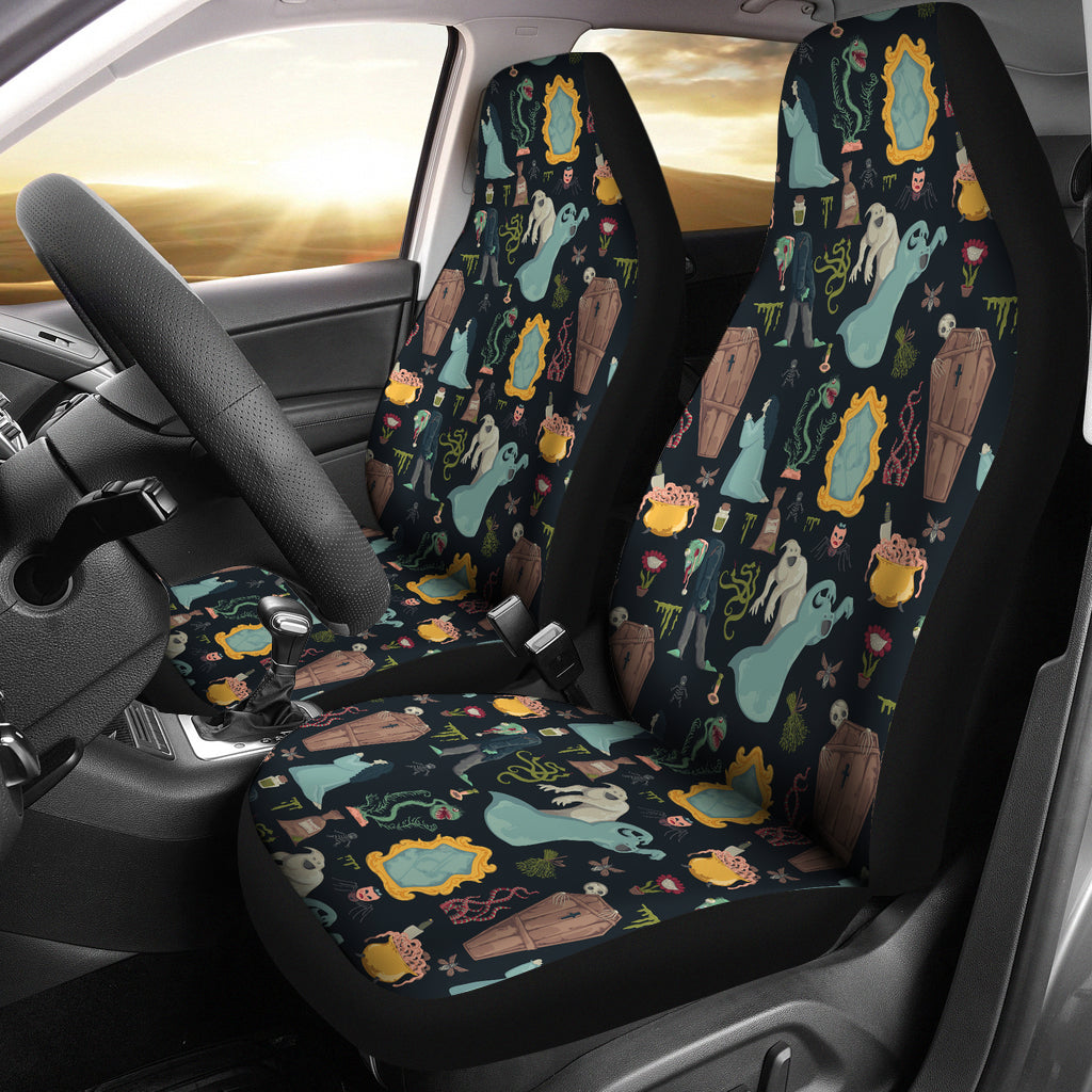 Creepy Print Design LKS303 Car Seat Covers