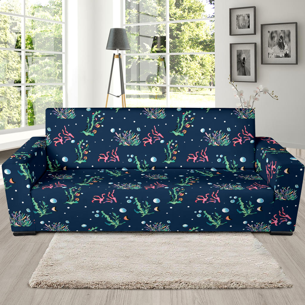 Seaweed Print Design LKS306 Sofa Slipcover