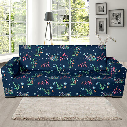 Seaweed Print Design LKS306 Sofa Slipcover
