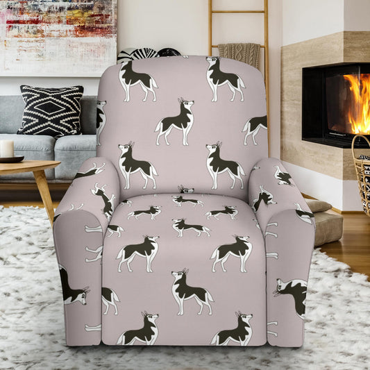Siberian Huskies Print Design LKS301 Recliner Slipcover with Pocket