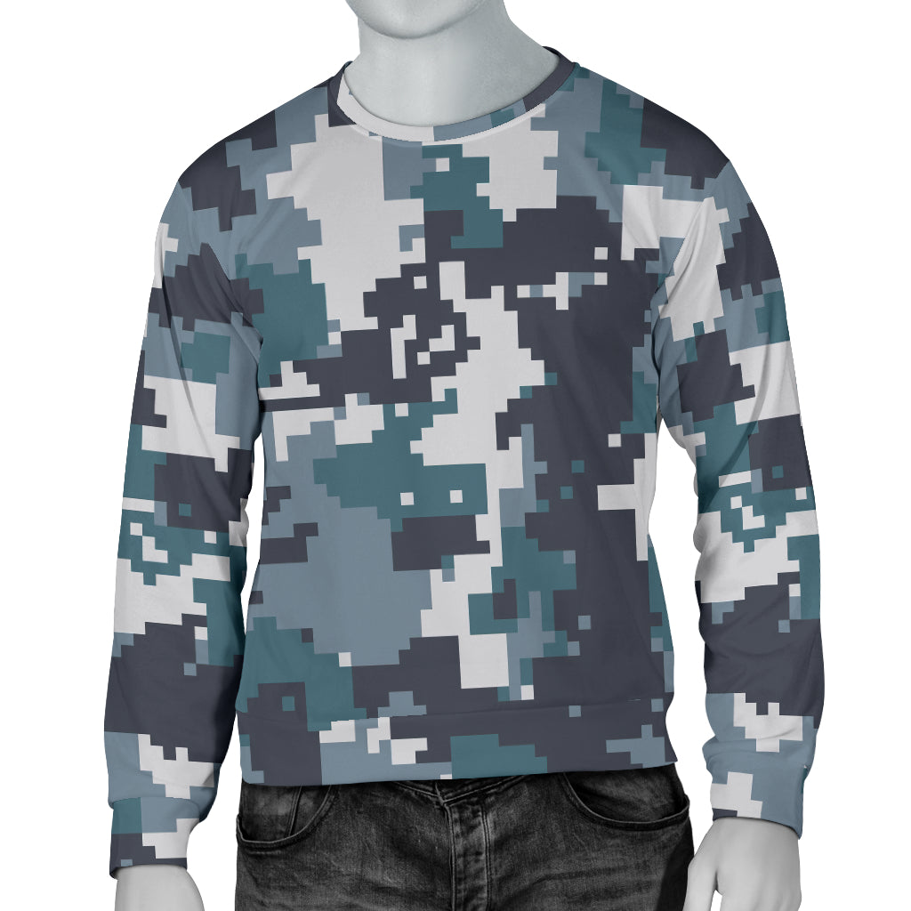 ACU Digital Urban Camouflage Men Long Sleeve Sweatshirt
