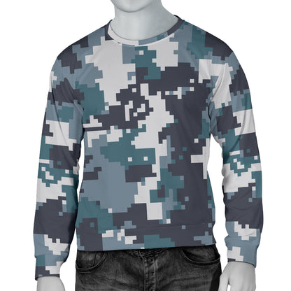 ACU Digital Urban Camouflage Men Long Sleeve Sweatshirt