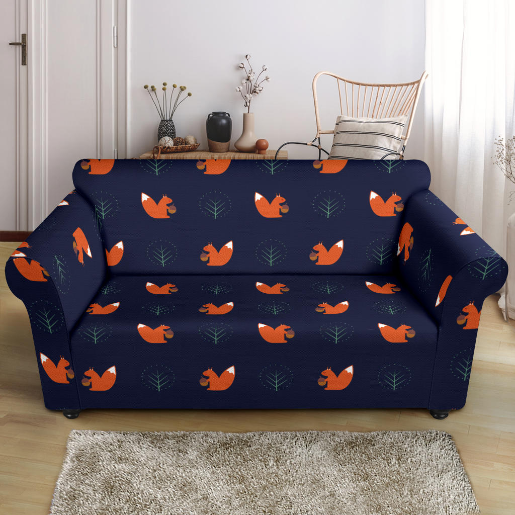 Squirrel Print Design LKS303 Loveseat Couch Slipcover