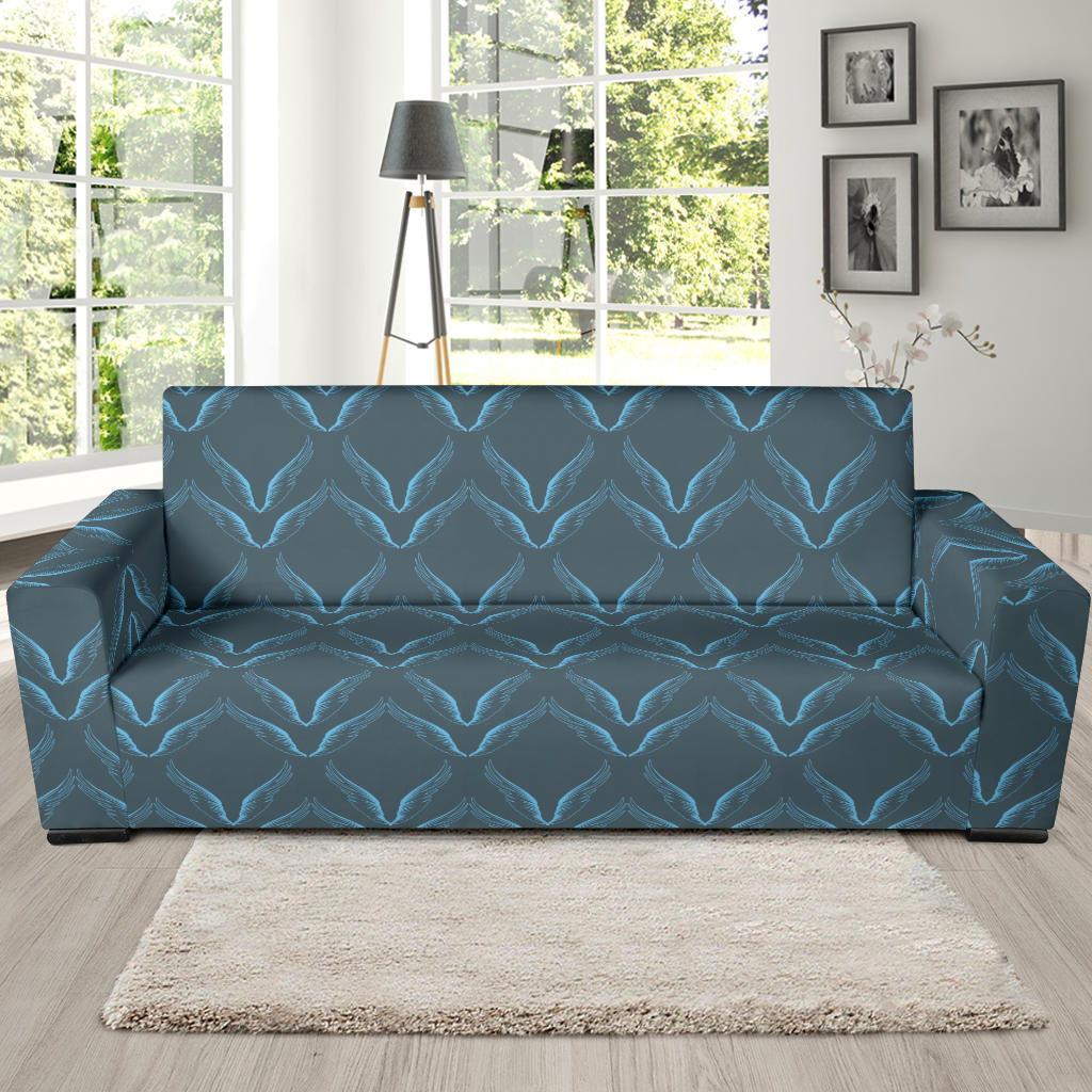 Angel Wings Pattern Print Design 04 Sofa Slipcover
