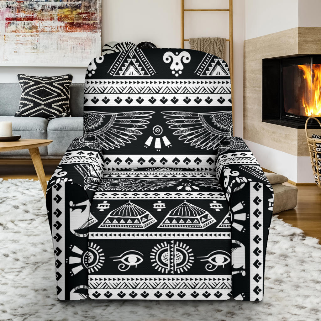 Tribal Pattern Print Design LKS305 Recliner Slipcover with Pocket