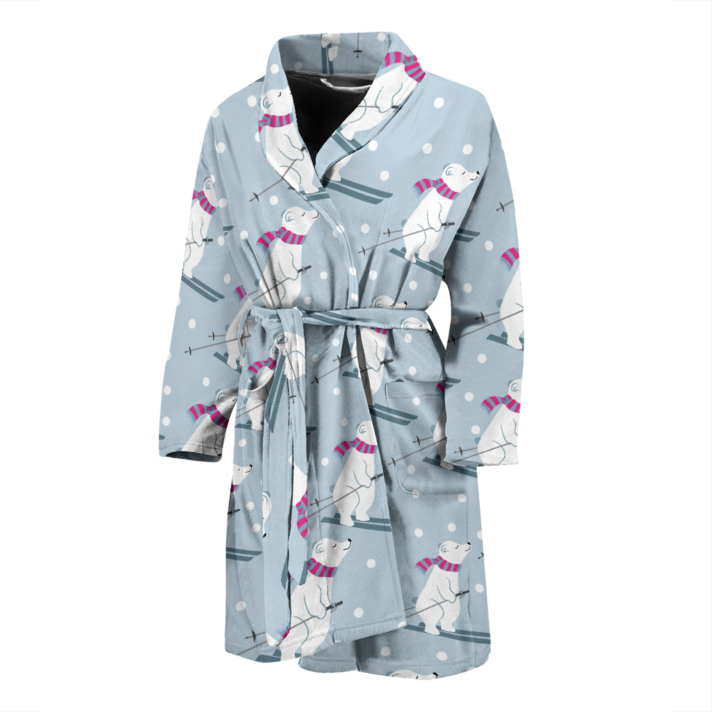Ski Print Design LKS307 Men Bathrobe