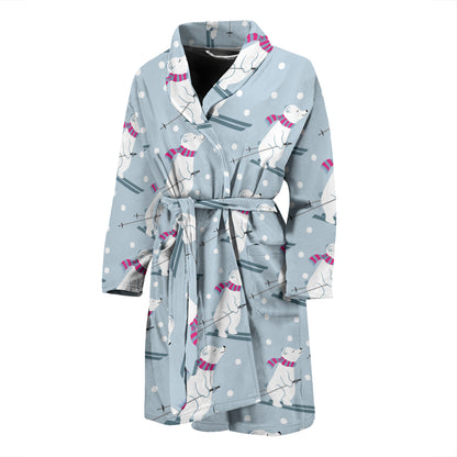Ski Print Design LKS307 Men Bathrobe
