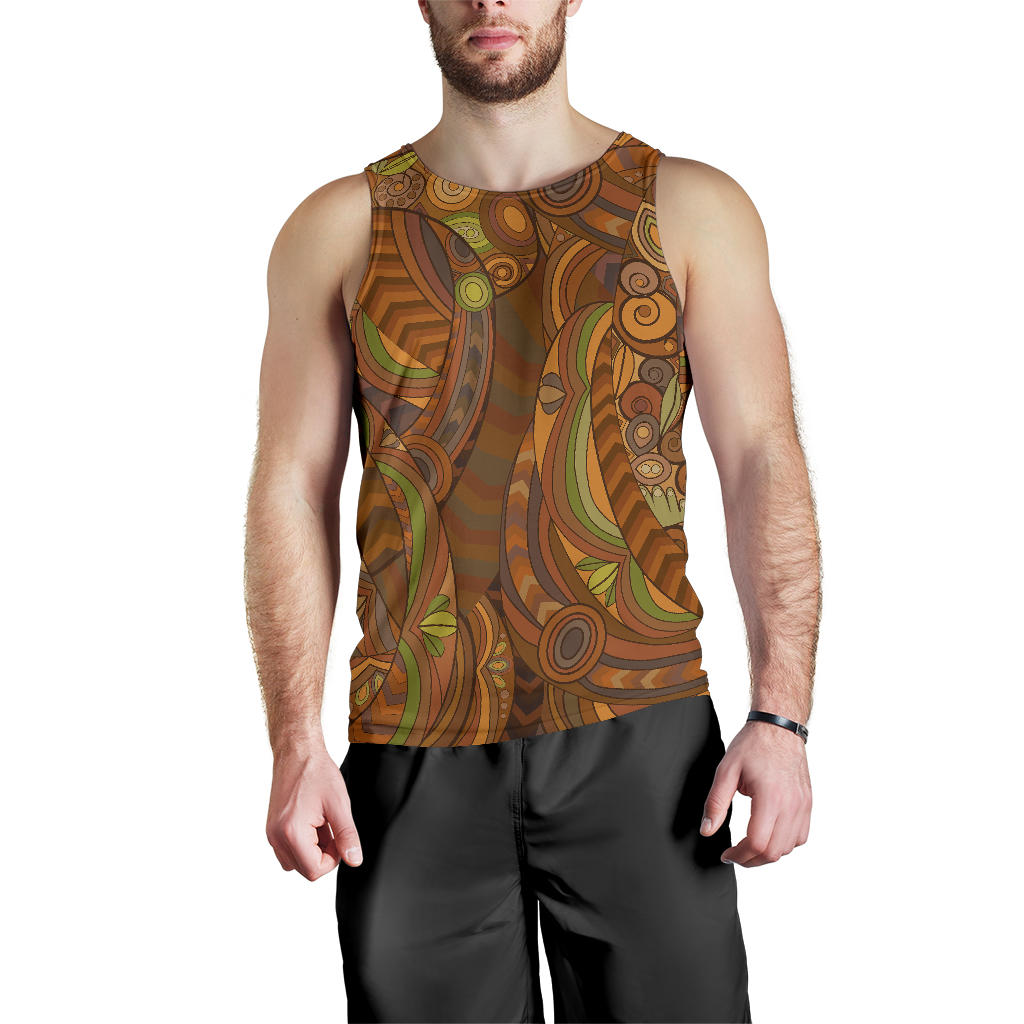 Maori Ornament Design Print Men Tank Top