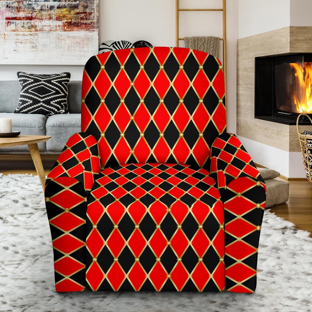 Harlequin Print Design LKS401 Recliner Slipcover with Pocket