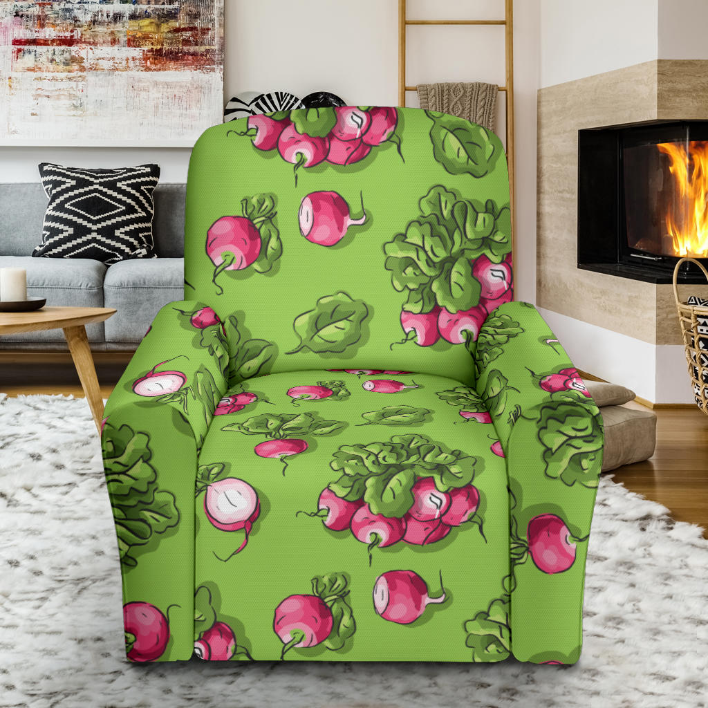Radish Pattern Print Design A05 Recliner Slipcover with Pocket